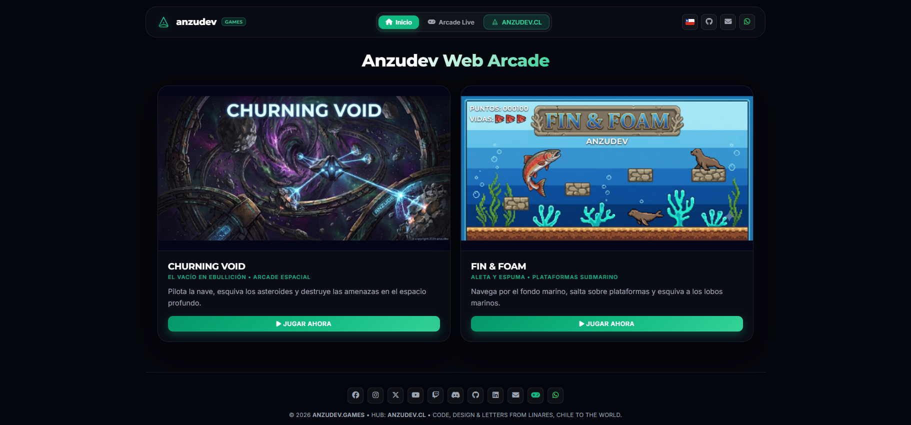 Anzudev Web Arcade